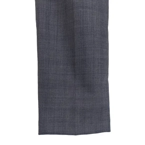 Michael Kors Mens Classic Fit 2 Piece Suit 36R 30x32 Grey Blue Plaid Wool NWT